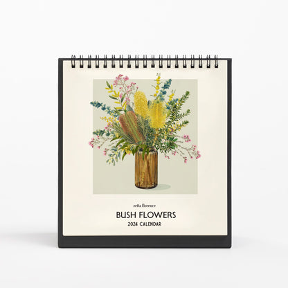 2024 Calendar - Bush Flowers - Desk