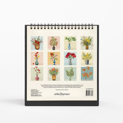 2024 Calendar - Bush Flowers - Desk
