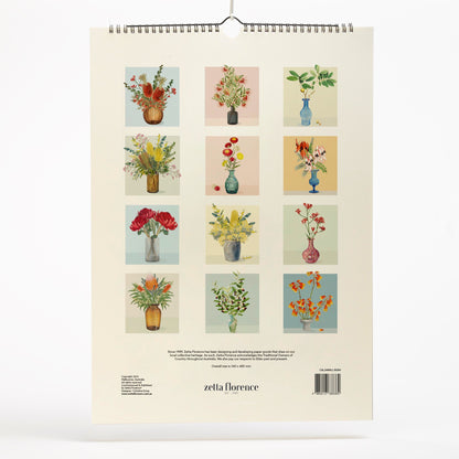 2024 Calendar - Bush Flowers - Wall