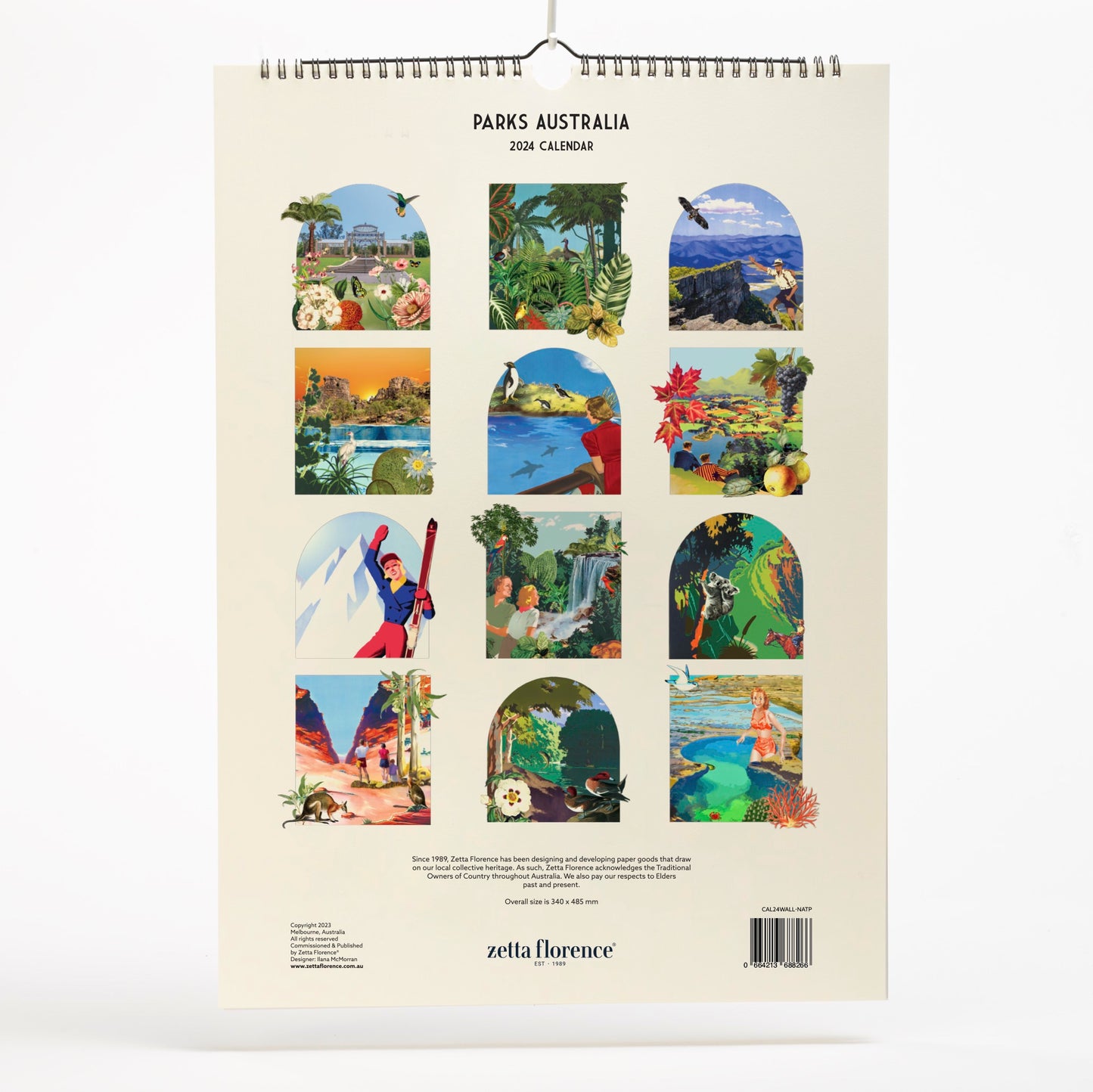 2024 Calendar - Parks Australia - Wall