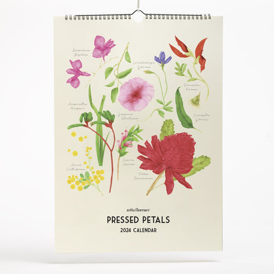 2024 Calendar - Pressed Petals - Wall