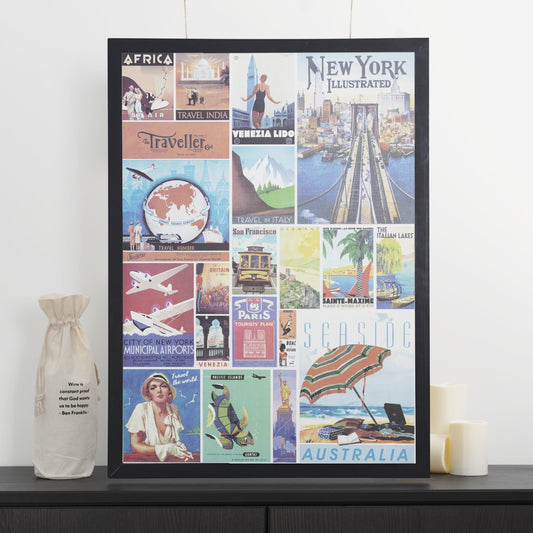 Decorative Paper - Travel Collage