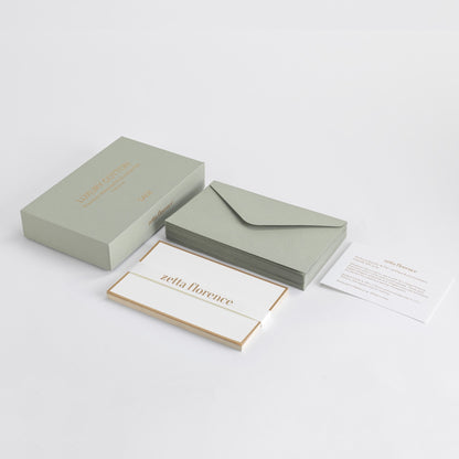 Notecard Set - Luxury Cotton - Pack of 20