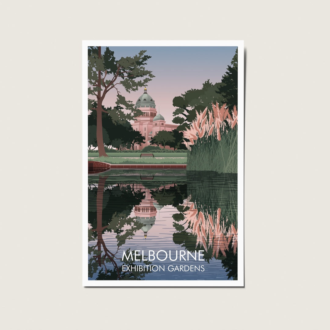 Postcard - Melbourne Exhibition Gardens